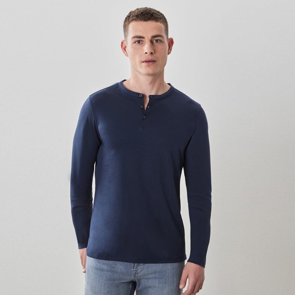 Robert Barakett Ontario Long Sleeve Henley Shirt XL